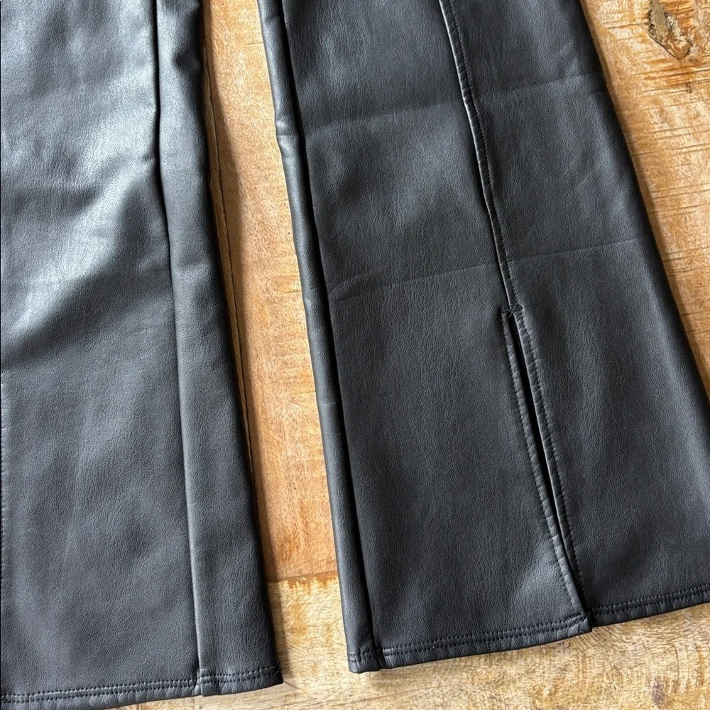 NWOT Abercrombie Kids Black Pleather Pants 9/10y